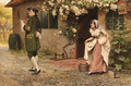 An encounter outside the cottage - A.C. (after) Cooke