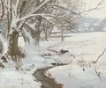 Winter Landscape, West Conshohocken, Pennsylvania - Arthur Burdett (Sr.) Frost