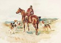 A Huntsman with his Hounds in an extensive Landscape - Arthur Davis