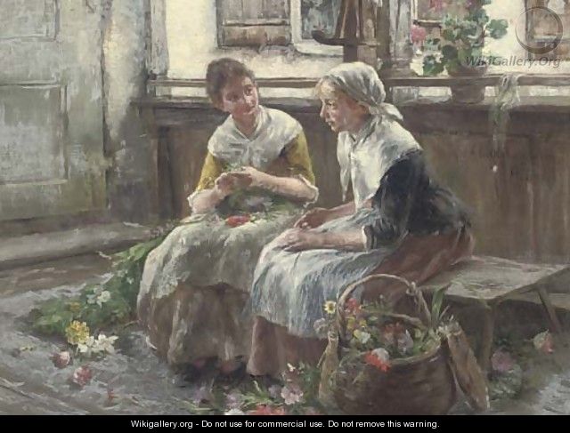 The two flower girls - Arthur Langhammer