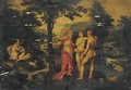 Adam and Eve in the Garden of Paradise - Antwerp School