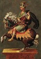 An equestrian sculpture of Emperor Silvius Otho VIII - Antwerp School