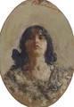 Portrait of a Young Woman - Antonio Mancini