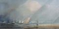 A fishing vessel heading out to sea in a squall - Anthony Vandyke Copley Fielding