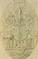 Design for a decorative panel with a Triumph of Diana - Antoine Caron