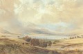 View of Langdale Pikes and Bow Fell, over Windermere, Westmoreland - Anthony Vandyke Copley Fielding