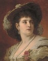 An elegant lady - Antoine Auguste Ernest Hebert