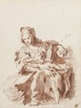 The Virgin and Child, after Schedoni - Jean-Antoine Watteau