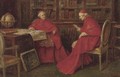 Cardinals studying a map - A. Zoffoli