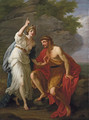 Calypso calling heaven and earth to witness her sincere affection to Ulysses - Angelica Kauffmann