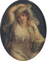 'Fatima the Fair Sultana' a woman in oriental dress, three-quarter-length - Angelica Kauffmann