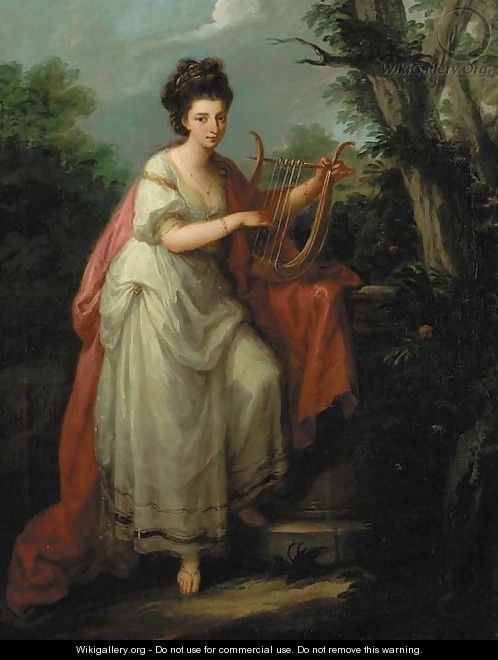Portrait of a lady as Music - Angelica Kauffmann