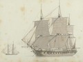 H.M.S. Trusty of 50 guns - Joseph Roux