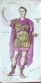 Costume design for Julius Caesar from La Mort de Pompee - Desire Chaineux