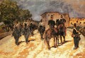 Soldati in marcia - Giovanni Fattori