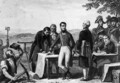 Napoleon Bonaparte indicating the plan for the cutting of the Canal de Saint Quentin - E. Charpentier