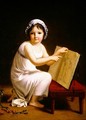 Child pointing at a drawing of cupid - Jeanne-Elisabeth Chaudet
