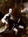 Francis Popham seated in a Wooded Landscape with his Greyhound - Mason Chamberlain