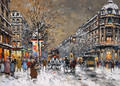 Les Grands Boulevards sous la Neige - Agost Benkhard