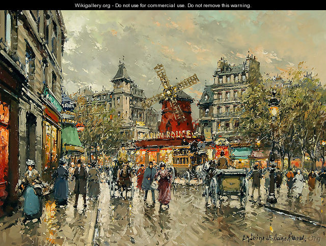 Le Moulin Rouge Place Blanche a Montmartre - Agost Benkhard