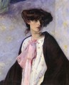 Woman with a Pink Bow Date unknown - Alfred Henry Maurer