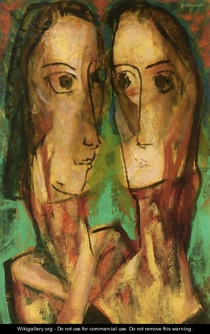 Two Heads 1928 - Alfred Henry Maurer