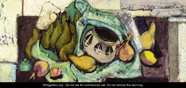 Still Life with Pears and Indian Bowl 1928-1930 - Alfred Henry Maurer