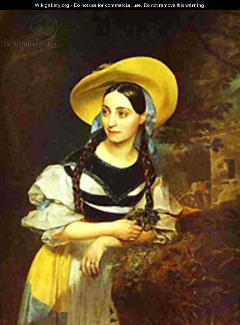 Portrait of the Italian Singer Fanny Persiani Tacinardi 1834 - Julia Vajda