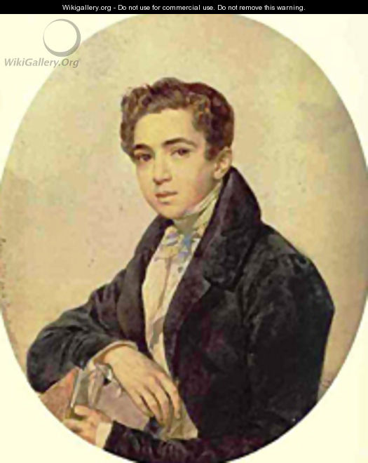 Portrait of the Artist Prince G G Gagarin 1829 - Julia Vajda