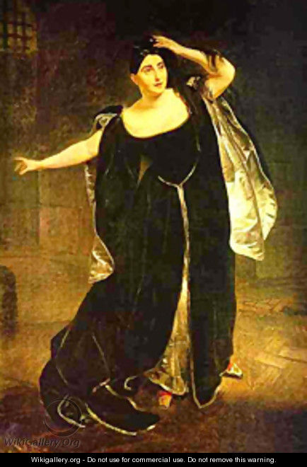 Portrait of the Actress Juditta Pasta as Anne Boleyn 1834 - Julia Vajda