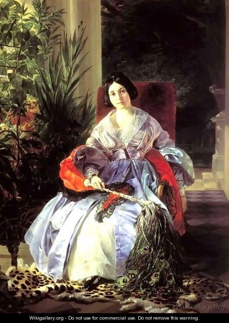 Portrait of Princess Ye P Saltykova 1841 - Julia Vajda