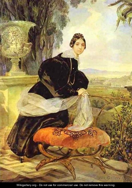 Portrait of Princess Ye P Saltykova 1833 1835 - Julia Vajda
