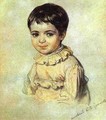 Portrait of Maria Kikina as a Child 1817 1820 - Julia Vajda