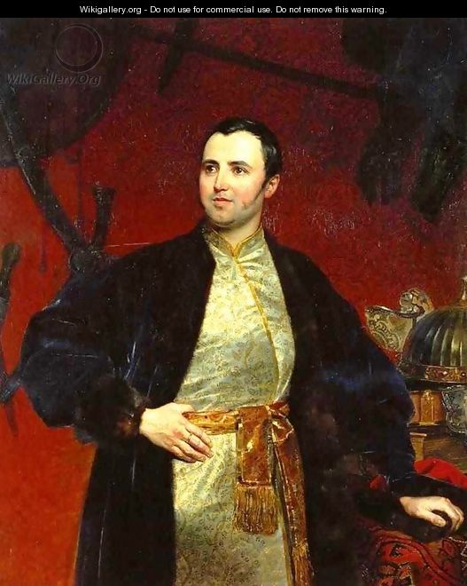Portrait of M A Obolensky 1840 1846 - Julia Vajda