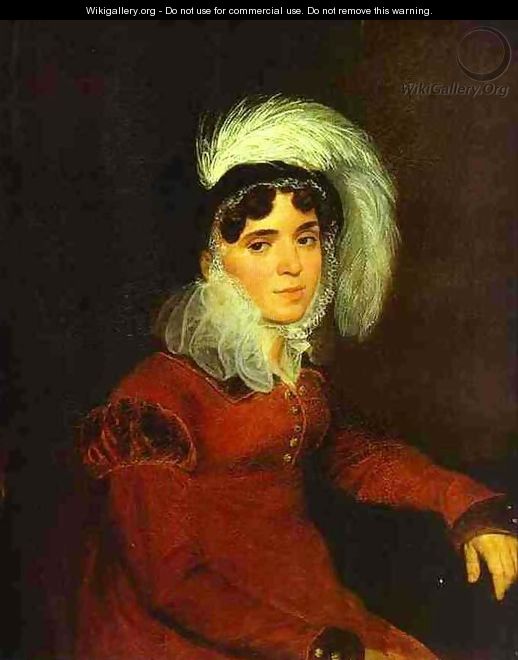 Portrait of M A Kikina 1821 1822 - Julia Vajda