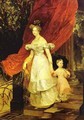 Portrait of Grand Duchess Elena Pavlovna and Her Daughter Maria 1830 - Julia Vajda