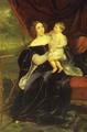 Portraitof Countess O I Orlova Davydova and Her Daughter - Jules Elie Delauney