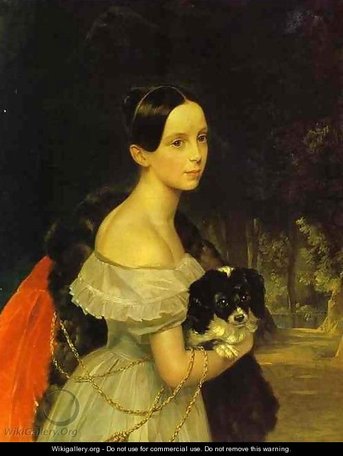 Portrait of U M Smirnova - Jules Elie Delauney