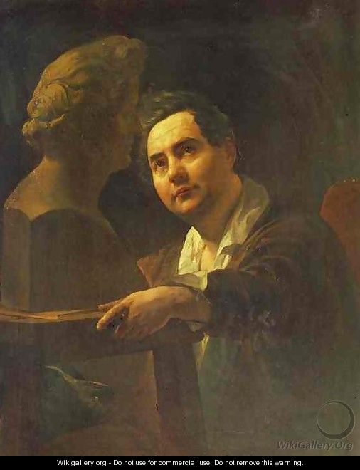 Portrait of Sculptor I P Vitaly - Jules Elie Delauney