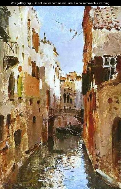 Canal in Venice Sketch 1890 - Isaak Ilyich Levitan
