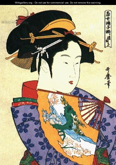A Beautiful Woman 2 - Katsushika Hokusai
