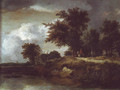 Wooded river bank - Jacob Van Ruisdael