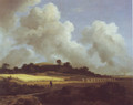 View of grainfields with a distant town - Jacob Van Ruisdael