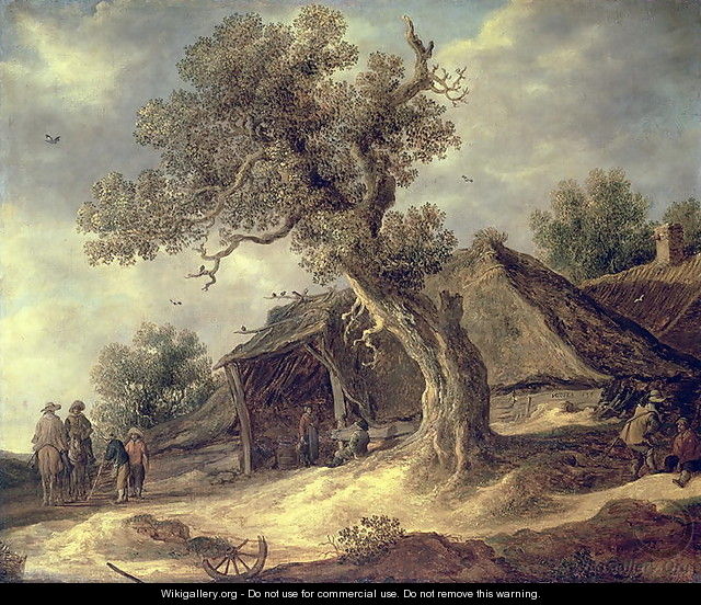 Landscape with an Oak 1634 - Jacob Van Ruisdael
