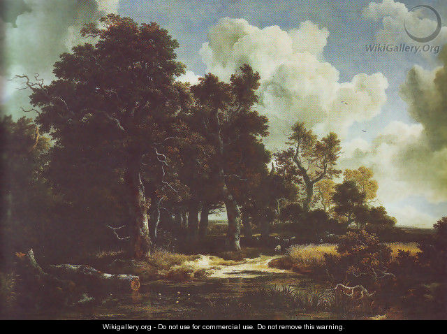 Edge of a forest with a grainfield - Jacob Van Ruisdael