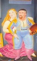 Self-Portrait With Sofia 1986 - Fernando Botero