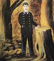 Portrait of Ilya Zdanevich 1913 - Niko Pirosmanashvili
