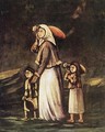 Peasant Woman with Children Goes for Water - Niko Pirosmanashvili