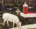 Lamb and Easter Table with Flying Angels - Niko Pirosmanashvili