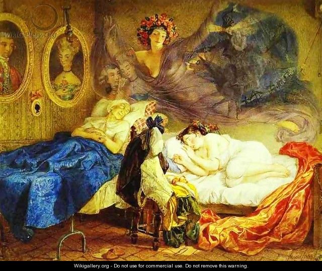 Dreams of Grandmother and Granddaughter 1829 - Julia Vajda